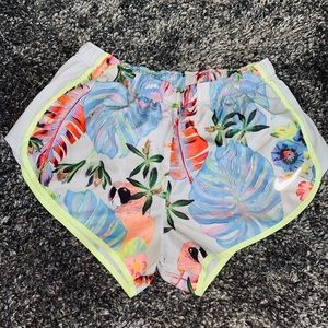 NIKE NEON YELLOW TROPICAL SHORTS